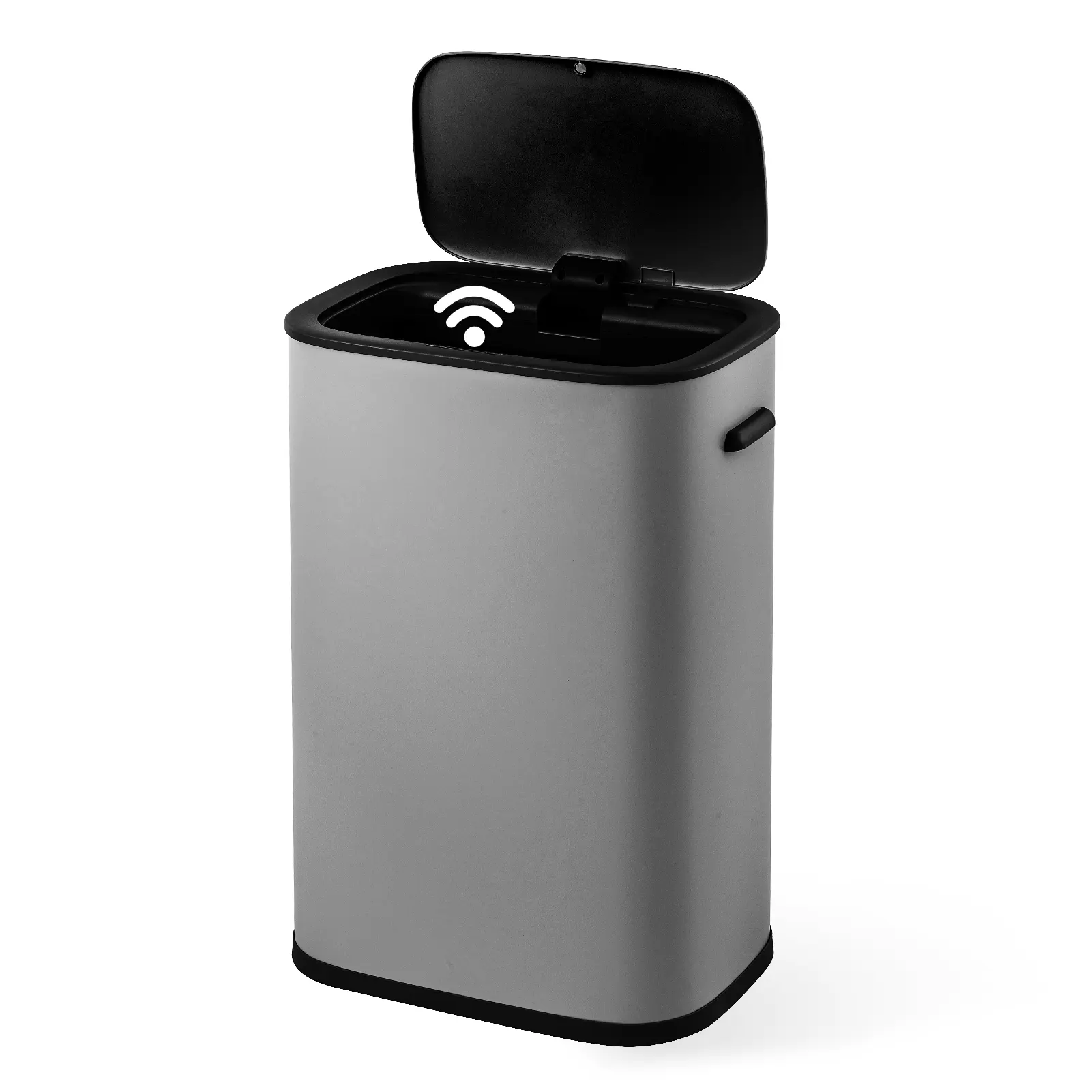 Touchless Motion Detector Trash Can - 14.5 Gallon/55L Stainless Steel Garbage Bin with Lid for Kitchen, Bathroom
