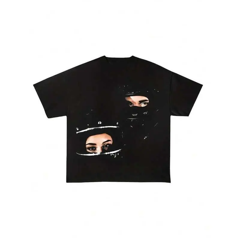 Drake Search & Rescue Tee Rap Merch Graphic Tee T-Shirt Pure Cotton T-Shirt 180g Unisex Casual Street Fashion Hip-Hop Style Short-Sleeved T-Shirt