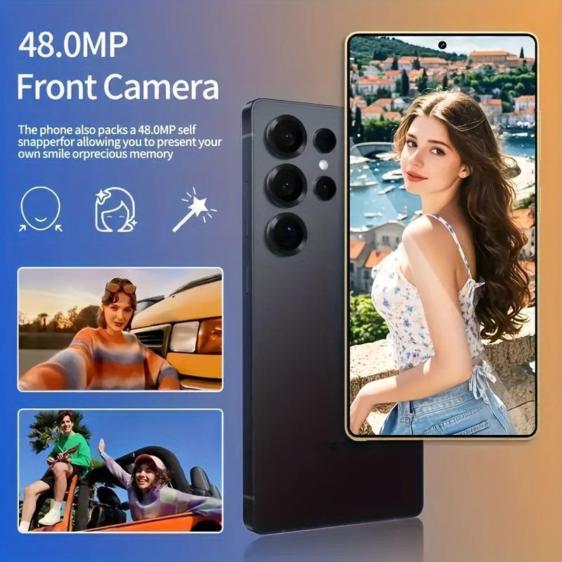 2025 New S25 Ultra Smartphone 5G Phone, Android 14, 6800mAh/12GB+512GB/6.8 Inch Monitor/108MP+48MP Camera/Dual SIM/Built-in Pen/GPS, Fast Charging, Fingerprint Unlock, Facial Recognition, Full Set Of Accessories, Ideal Gift