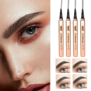 Smooth Waterproof Brow Pencil, Long-Lasting Natural Look, Easy Application, Four Colors Available, Perfect for Beginners