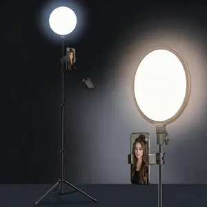 11.8" Ring Light with Tripod Vlogging Kit, 15w Professional Photography Light, Adjustable Brightness, 2700-7500k Color Temperature, 3m Extension Cable