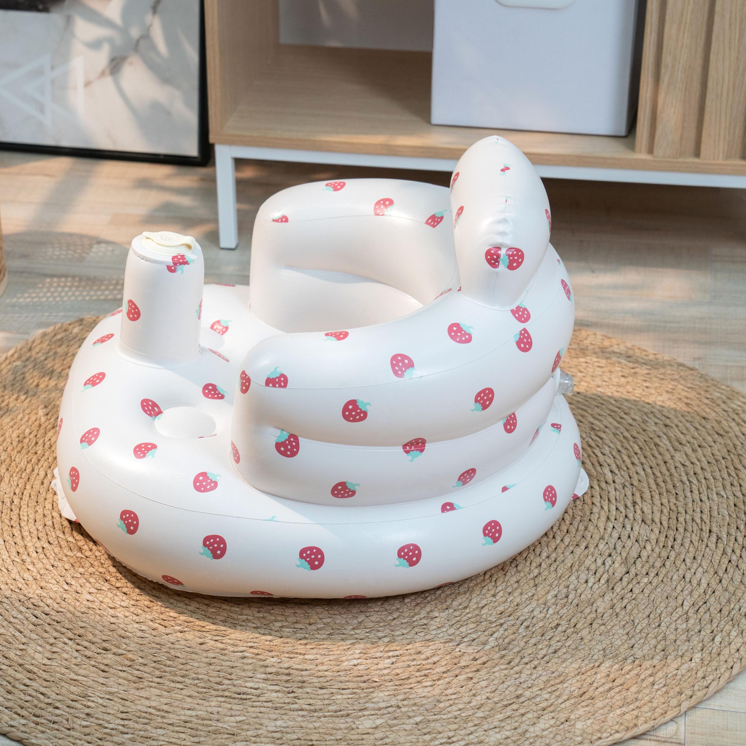 Inflatable Baby Seat, Portable Inflatable Baby Chair with Back Support, Comfortable Seat for Newborns to Toddlers, Infant Lounger Seat, Baby Furniture for Home and Outdoor, Nursery Chair
