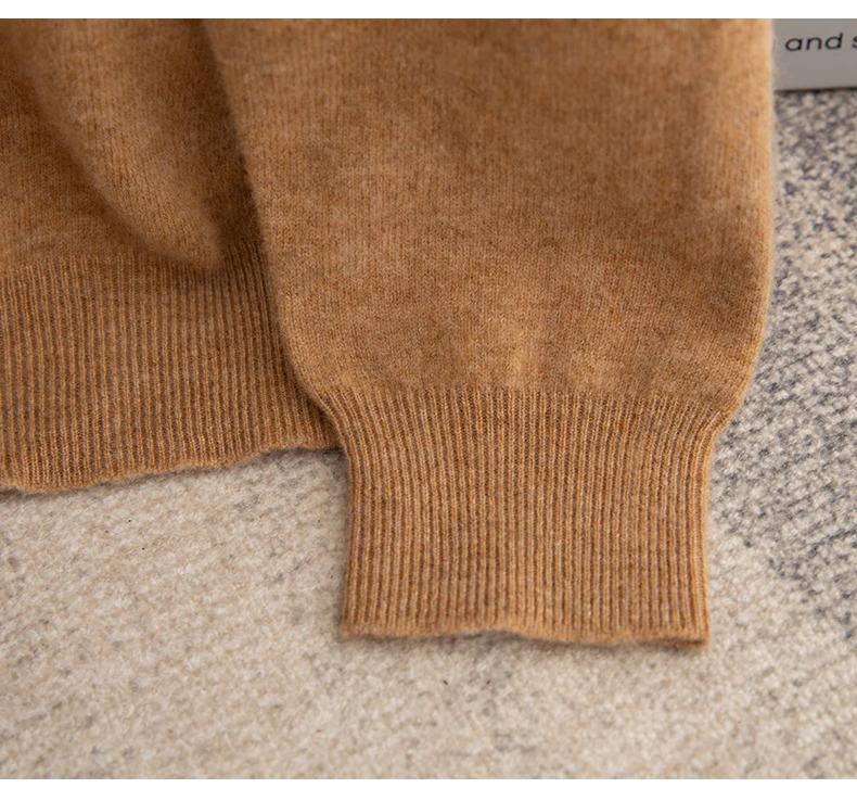 Men's Turtleneck Wool Sweater Men  Autumn and Winter Large Size Loose Knitted Sweater Keep Warm Top Men Jumper