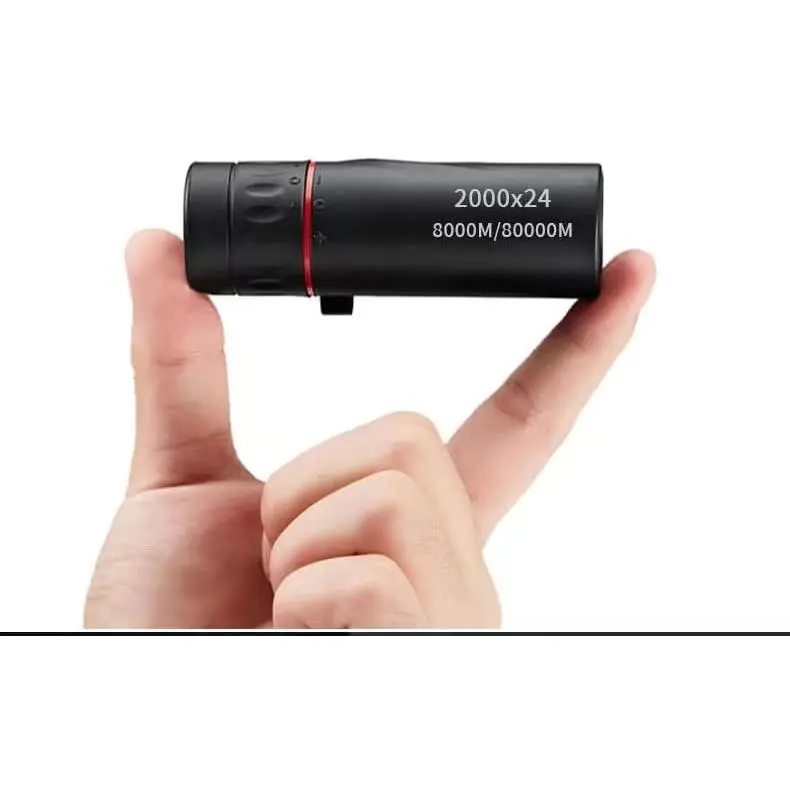 camping 2000X24 Monocular Focus Optics Telescope onocular Power for Adults with Phone AdapterNight Vision Monocular Lightweight Pocket Monoscope with for Adults Teenager, 8000M/80000M Gifts