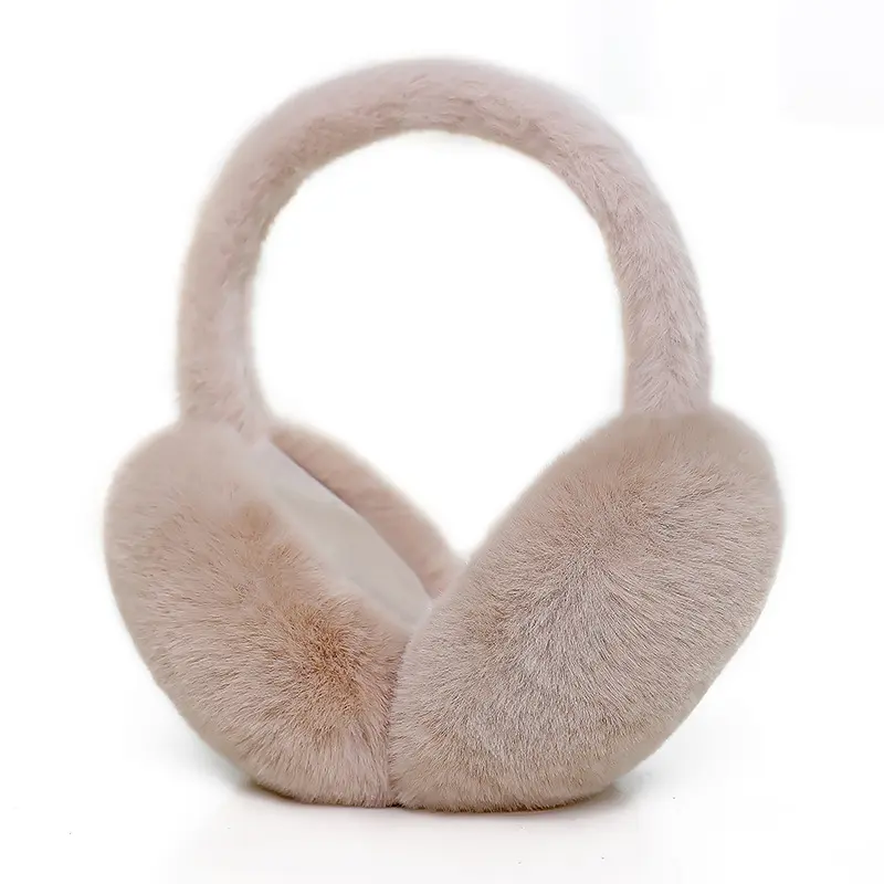 Womens Winter Plush Foldable Warm Earmuffs Soft Anti-freeze Ear caps Ear covers Reliable Ear protection Portable Compact Design For Daily Commuting Outdoor Walking Shopping Skiing Windproof Cozy Ear Warm Accessories Fit Most Head Sizes Easy Storage