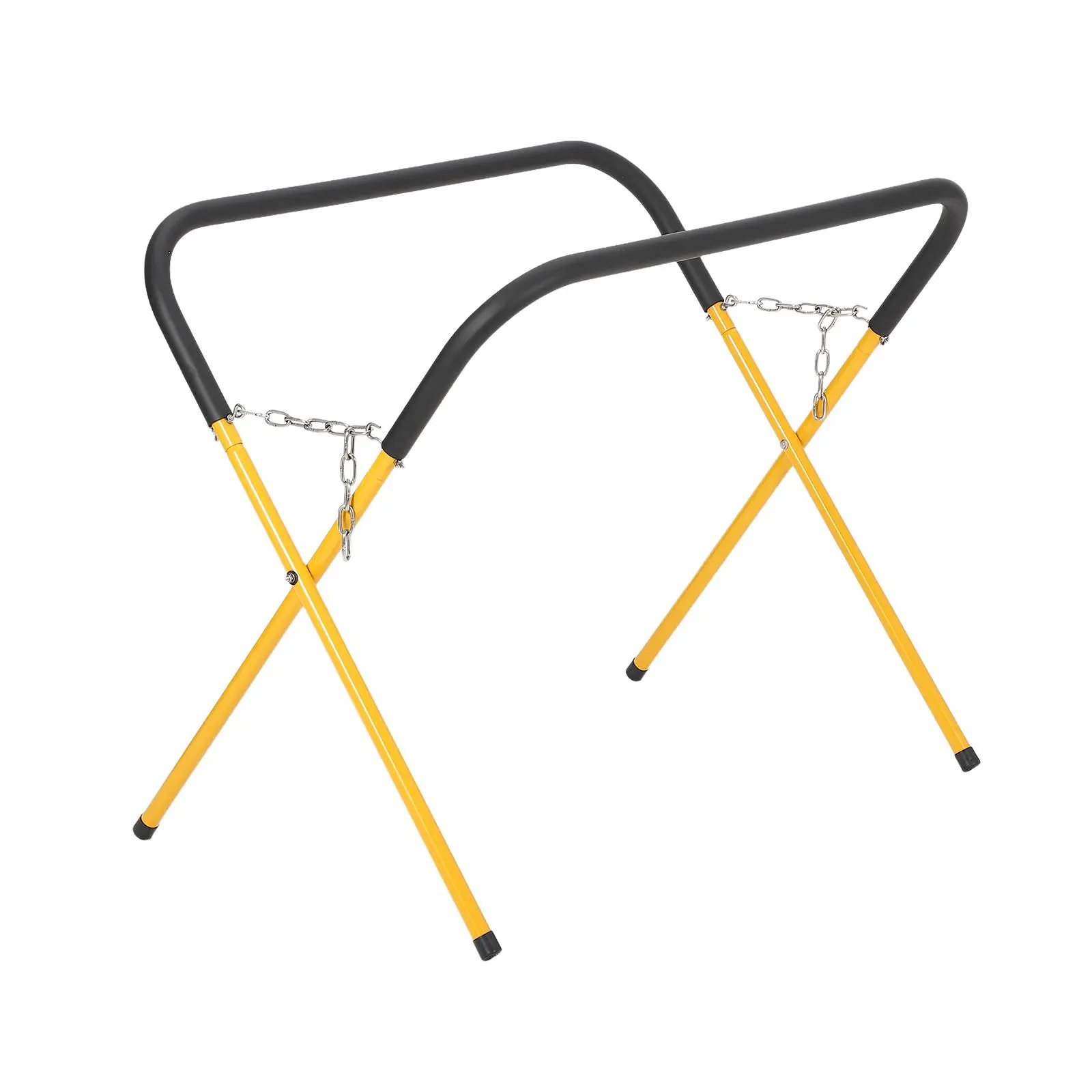 Heavy Duty Folding Work Stand 500 Lbs Capacity Carbon Steel X Stand Workbench Adjustable Height Auto Body Repair Stand with Protective Cover for Bumper Fender Door Hood Paint Prep Polish Material Handling Garage Workshop Jobsite