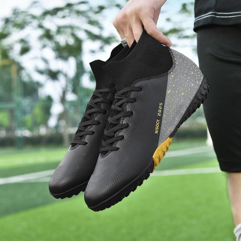 Men's Soccer Shoes Football Cleats High-top Outdoor/indoor Athletic Sneaker Lightweight Tf Ag Boots