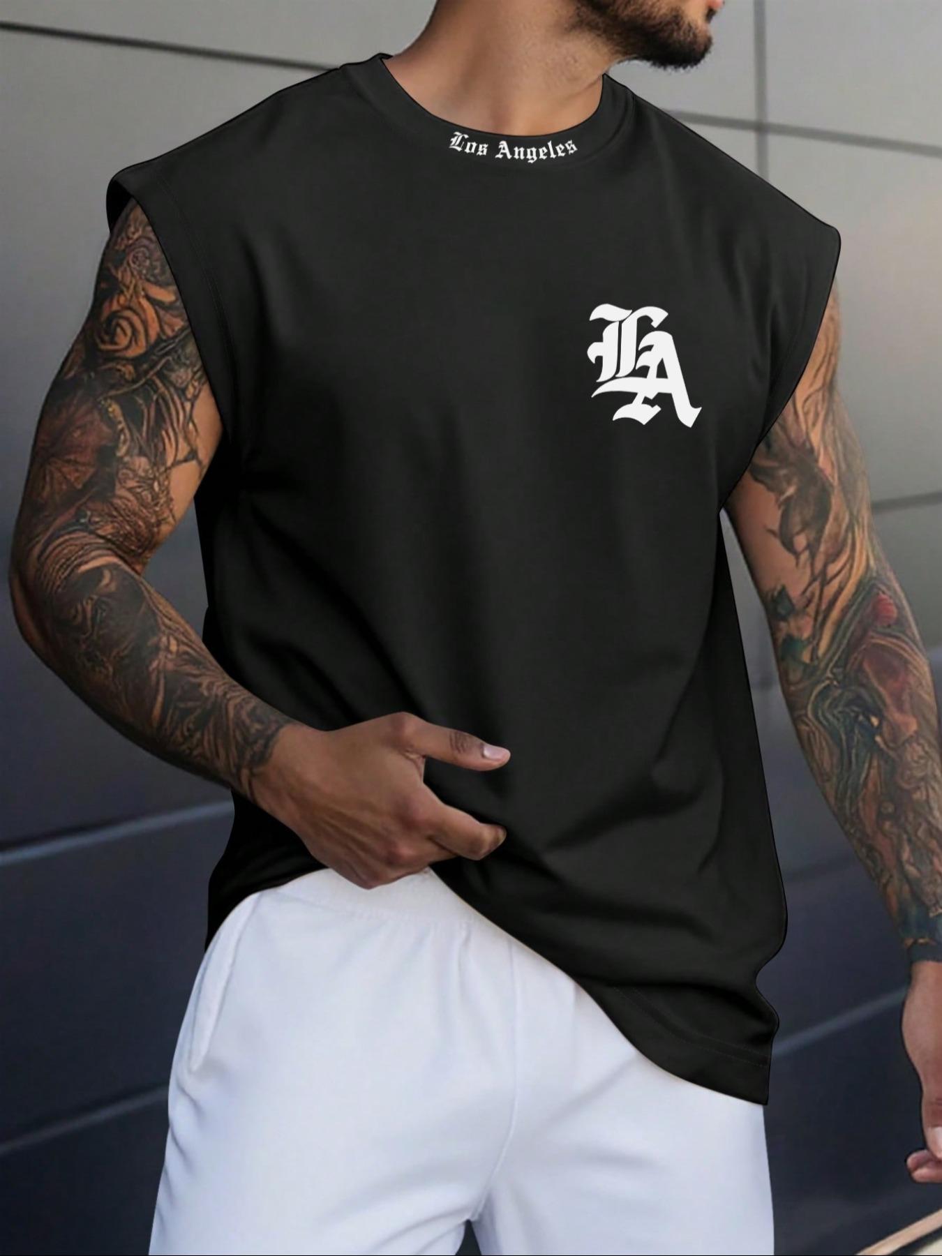 Men's Quick-Dry Sleeveless Tank Tops, Fitness Workout Vest, Gym Muscle Tee, Casual Summer Fitted T-Shirts, Comfortable Underwear for Sports & Daily Wear