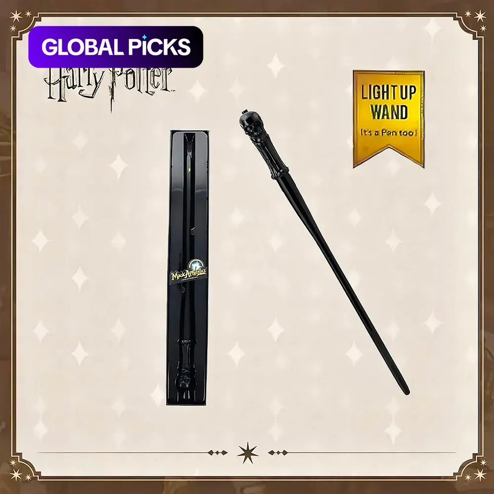 Officially Licensed Harry Potter Magic Wand, Dumbledore Voldemort Hogwarts Wizard Wand Movie Peripheral, Party Dress Up Photo Prop, Room Decoration Ornament, Christmas Halloween Birthday Surprise Gift for Family & Friends