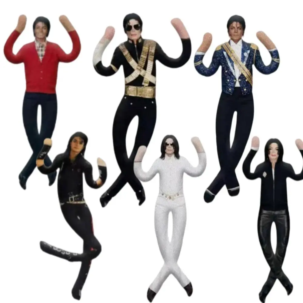 Michael Jackson Doll - Movable Figurine, Articulating Figurine, Stuffed Figure, Cosplay Stuffed Doll, Desktop Home Decor Ornament, Collectible Souvenir, Creative Birthday Gift for Music Fans