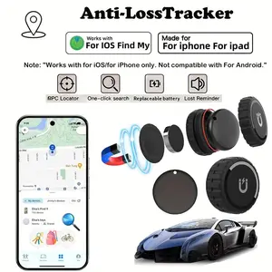 Tracker with magnetic protective case, equipped with anti loss protection function, mini item locator, GPS finder, "Find Me" function for iPhone (iPhone only), valuable item anti loss device, car, wallet, backpack, luggage key locator, anti-theft anti los