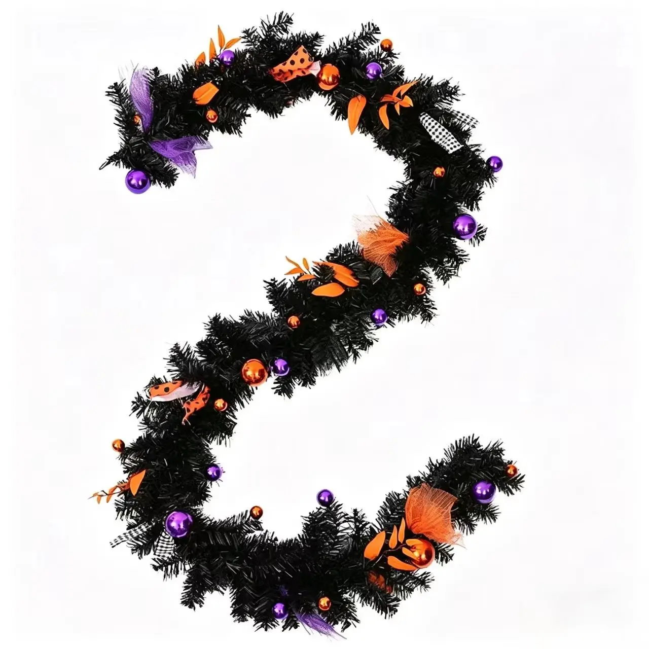 Halloween PVC Wicker Rope, High-End Decorative Item, Suitable for Home Railing, Window Display, Door, Wall Hanging, Fireplace, Halloween Tree Decoration