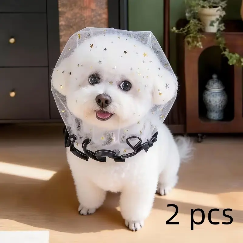 2-Pack Pet Head Covers, Cute Dog Masks for Outdoor Use, Prevents Accidental Choking, Comfortable and Breathable, Suitable for Small Dogs