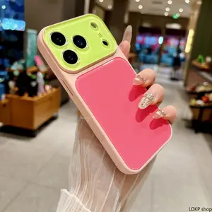 Dopamine Contrast Color Phone Case - Full Lens Coverage, Anti-Drop, Wear-Resistant, Paint Peeling Resistant Protective Shell Compatible With iPhone 17,16,15,14,13 Pro Max