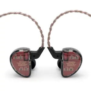 KZ AS10 5BA HiFi Stereo in-Ear Earphone  Earbud Headphone with 0.75mm 2 pin , Five Balanced Armature Drivers, Noise Cancelling(Without Mic, Black)