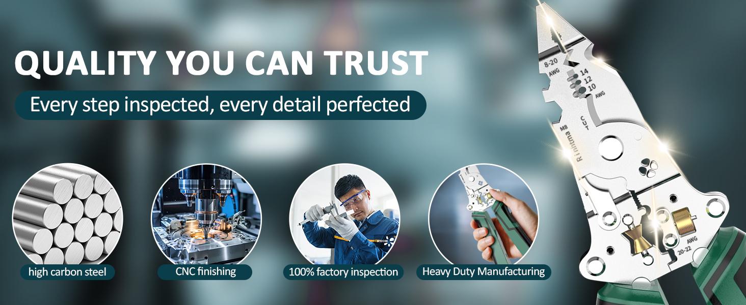 2pcs Foldable Wire Stripper Multifunctional Electrician Tool, Includes Crimping, Cutting, and Wrench Functions, Compact Fold Design for Easy Storage, Hand Tools