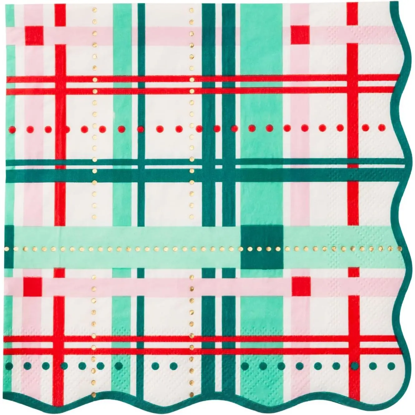 Fête Christmas  Large Napkins, Pack of 20, 6.5" | Holiday Table Decor, Christmas, Winter Parties, Holiday Gatherings, Party Supplies, 3-Ply