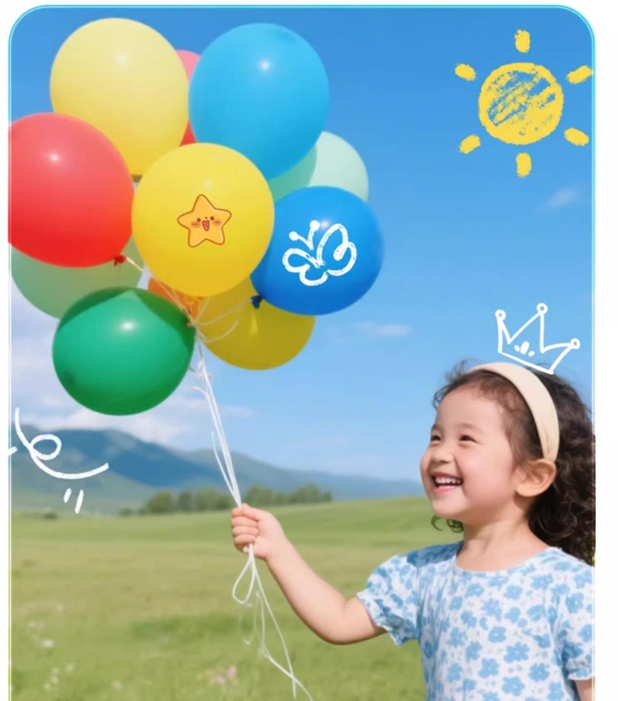 Macaron balloons for birthday decorations, outdoor lawn children's balloons, girls' photo props