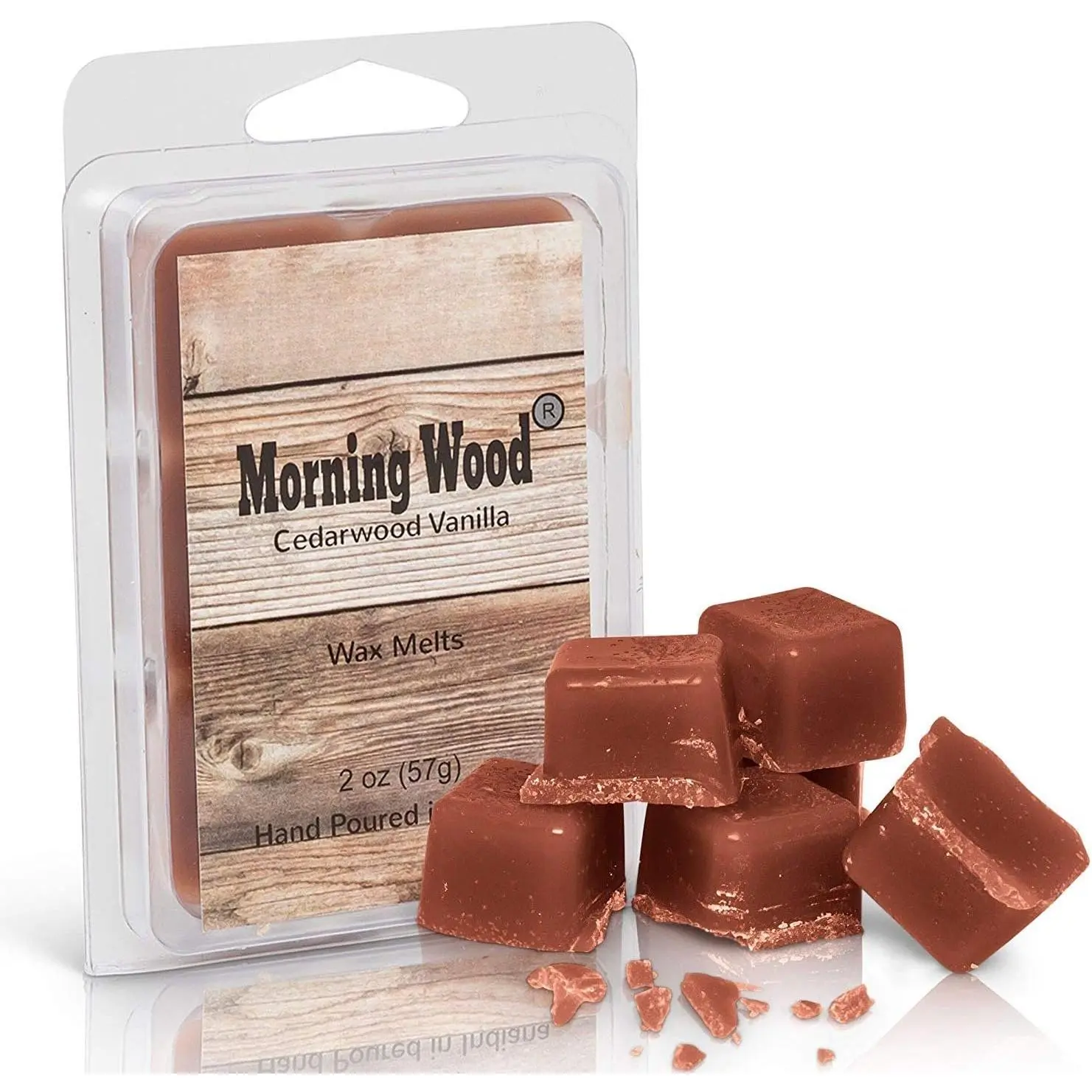 Morning Cedarwood Vanilla Scented Synthetic Wax Cubes, Flame-Free Maximum Scent Melts, Ambience Without Soot, 1 Pack (6 Cubes, 2oz)