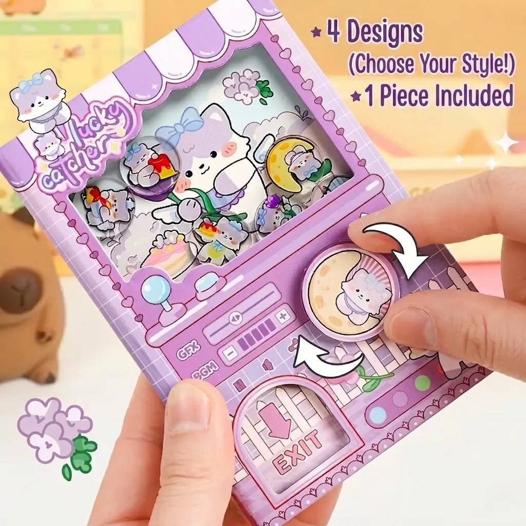 Kawaii Gashapon Machine Pocket Portable Notebook, 4 Cute Animal Designs, 80 Colored Sheets, Mini Journal for School & Travel, Compact & Stylish, Ideal for Kawaii Stationery Lovers #GLOBAL PICKS