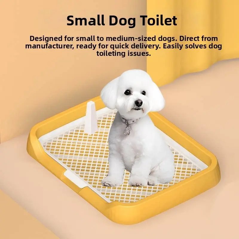 Dog Toilet Flat Panel with Stand, Detachable and Washable, Urinal for Small Dogs and Cats, Easy Cleaning Pet Accessories