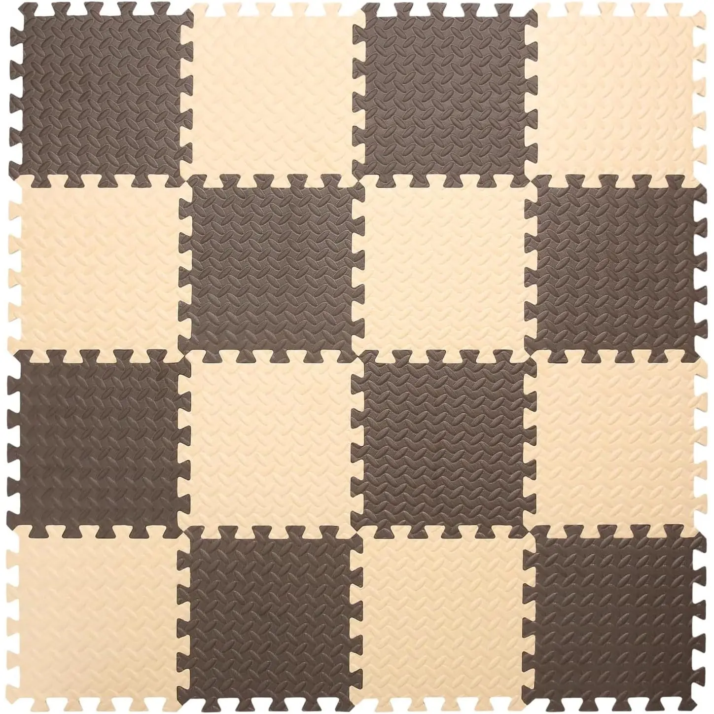 Foam Play Mat  Baby, 0.4 Inch Thick Foam Interlocking Floor Mats, Soft Non-Toxic Baby Playmat, Solid Colored Puzzle Play Mat Kids Floor Mats  Toddler, 16 Tiles(Beige/Coffee) ball pit  toy