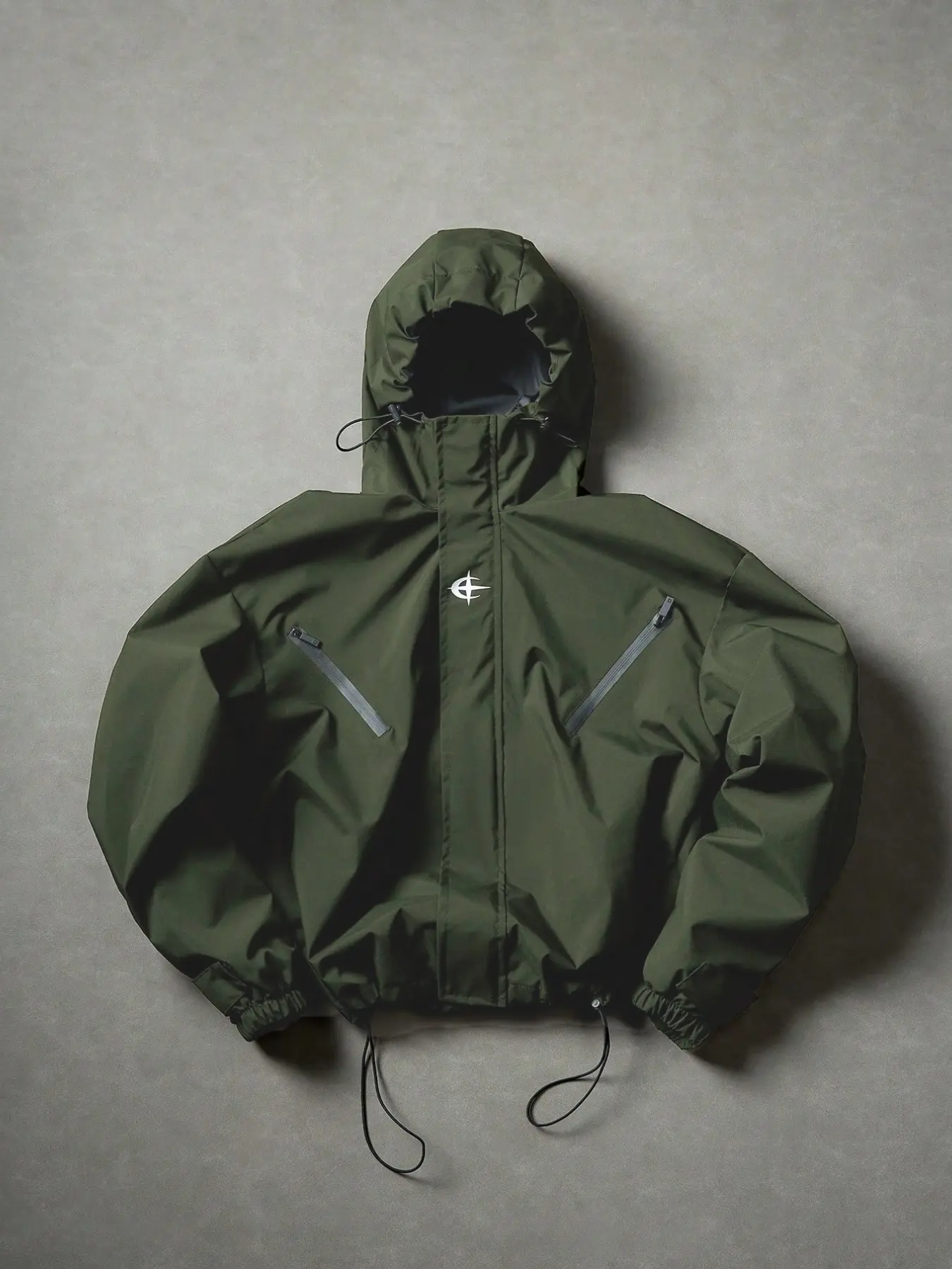 Spring Summer Hooded Windproof Jacket, Lightweight Waterproof Outdoor Hiking Jacket, Casual Street Style, Zip Pockets, Daily Wear, Outdoor Sports Outerwear