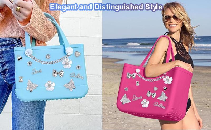 Shoe or Bag Charms for Bogg Bag or Shoes,Pearls,Butterfly Flowers and Chain for Shoe or Bogg Bag Accessories Charms for Women sandal decoration diy (20 pcs) Shoe or Bag Charms for Bogg Bag or Shoes,Pearls,Butterfly Flowers and Chain for Shoe or Bogg Bag Accessories Charms for Women sandal decoration diy (20 pcs)