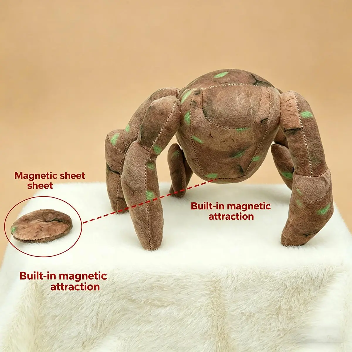 Project Hail Mary Plush Toy - Magnetic Shoulder Crab Plush - Soft Stuffed Astronaut Rocky Plushie - Collectible Sci-Fi Movie Character Doll Gift for Project Hail Mary Fans