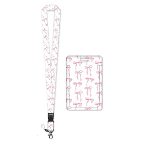 Women's ID Card Holder Lanyard Set, Detachable Phone Strap, Removable Cardholder, Business Badge Protector, Ideal for Nurses Teachers Office Gifts, Personalized Lanyard, ID Badge Holder with Lanyard