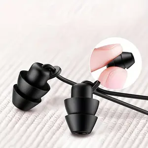ASMR Wired In-Ear Headphones with a Microphone, Featuring Dual-Layer Ear Caps for Enhanced Sound Quality, Designed to Help with Insomnia. Compatible with 3.5Mm Audio Jack Devices Such As Phones, Computers, Gaming Consoles, Live Streaming, Karaoke