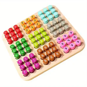 Kids Sudoku Games Chess Toys Cognitive Color Digital Board Party Games Educational Sudoku Puzzles Wooden Toys