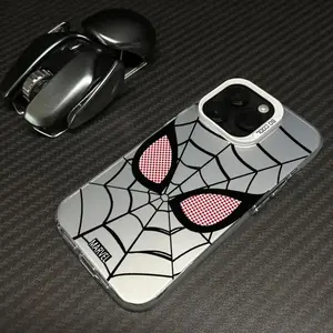 Anime Spider-mans Eye Phone Case For iPhone 17 17e 16e 16 15 14 13 12 11 Pro Max Air Plus Anti Fall Matte