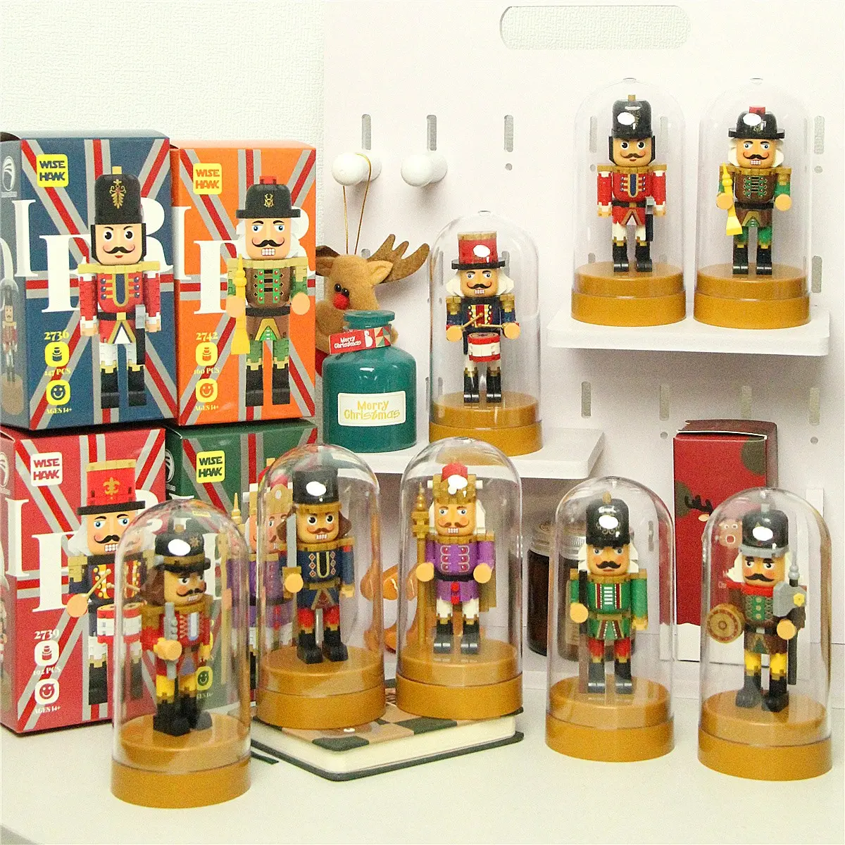 Christmas Theme New Version Nutcracker Series Building Block Set, Home Festival Decoration, Christmas Toy Gift, Unisex Model 2902