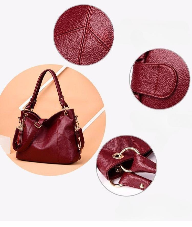 BIGWIG New Flow Speed Women's Handbag, Genuine Leather Tote Bag, Work Shoulder Bag, Large Luxury Design