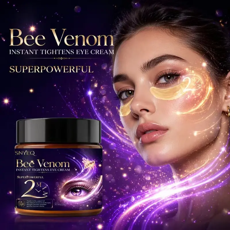 Advanced Bee Venom PurpleOriental Nursing Eye Firming Eye Cream Cream - Visible Minimize Wrinkles & Fine Lines, Smoothen Light Beige & Firm Eye Area, Alcohol-Free Formula with Centella Asiatica Extract, Retinol & 2 Minutes for All Light Beige Types