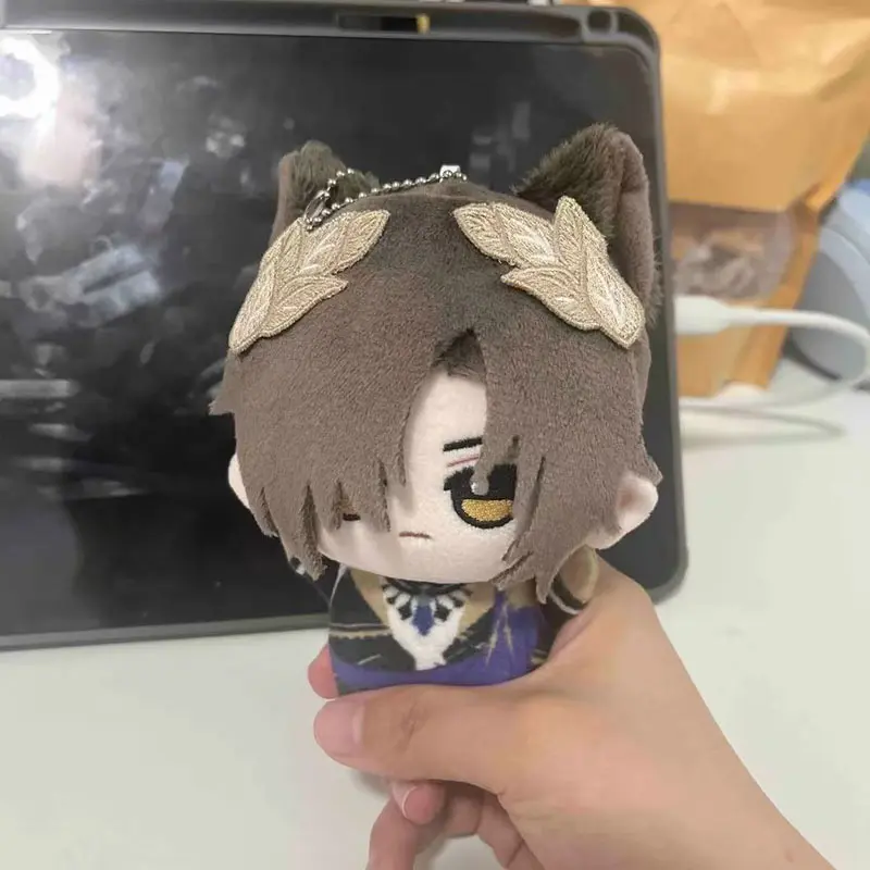 Arknights Bacchus Brownie 10cm Unisex Cotton Plush Doll - Printed Body Keychain Pendant, New Game Merch, Birthday Gift Ideas for Game Fans