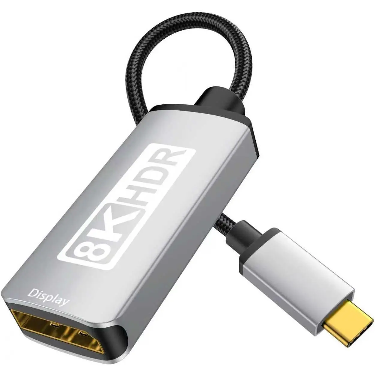 Unidirectional USB C to DisplayPort 1.4 Adapter 32.4Gbps, 4K@240hz, 8K@60hz, and HDR Support - Thunderbolt 3/4 to Display Port Compatible with iPad Pro,  16/15 Pro, MacBook Pro, XPS, Surface