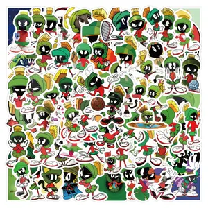55-110 Sheets New Marvin the Martian Graffiti Stickers, Waterproof Car Luggage Cup Phone Case Stickers, Fun Decorative Decals