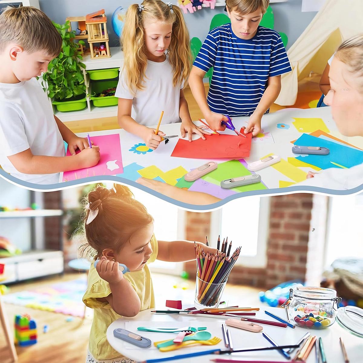 Retractable Box Cutting Knife, 1 Count Utility Knife for Office Home Use, Portable Multifunctional Hard Plastic Stationery, Paper Cutters, Home Essentials Cutting Supplies for Unwrapping Parcels and Paperboard, Office Gadgets Retractable Box Cutting Knife, 1 Count Utility Knife for Office Home Use, Portable Multifunctional Hard Plastic Stationery, Paper Cutters, Home Essentials Cutting Supplies for Unwrapping Parcels and Paperboard, Office Gadgets