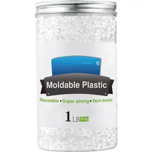 Moldable Plastic Clay, 1Lb/16oz White Modeling Clay Thermoplastic Beads for DIY Modeling Making Creative Activity,  Creating Teaching Kits for Adults or