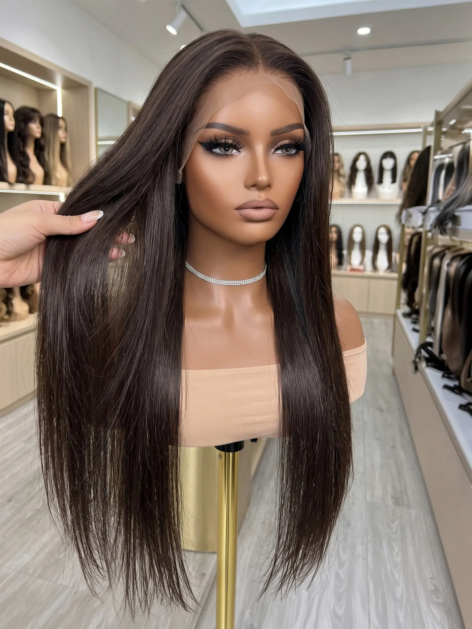 Original Hairband Ponytail Wig Piece, Quick High Ponytail for Lazy People, Daily Commute Invisible Clip-In Wig, Lace Front Wig