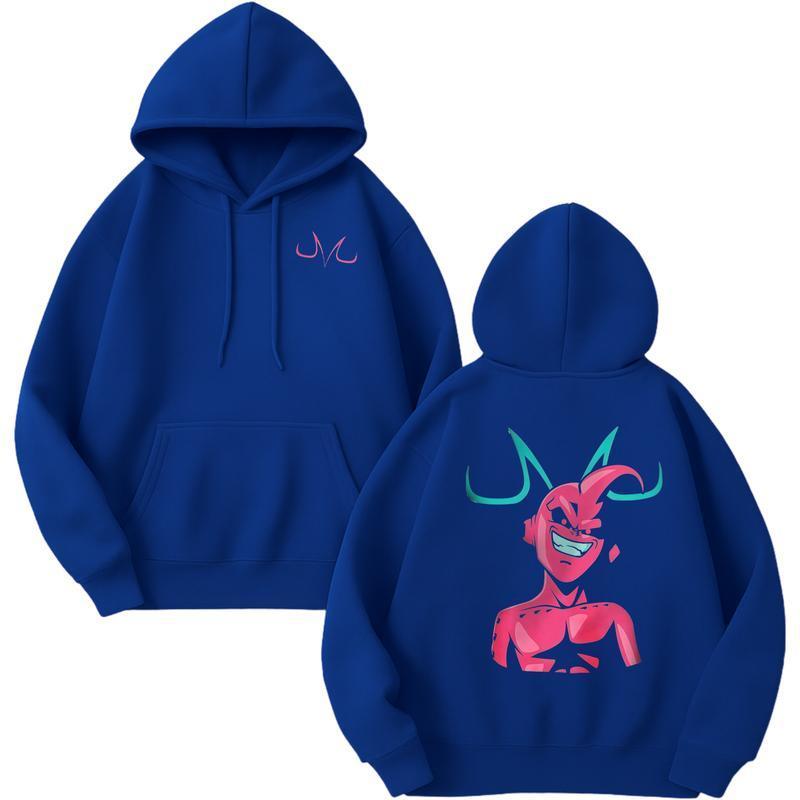 Clothing Dragon Ball Anime Majin Buu Printed 2 Sides Hoodie, Best Anime Hoodie,  For Anime Lovers,  For Him For Her gift