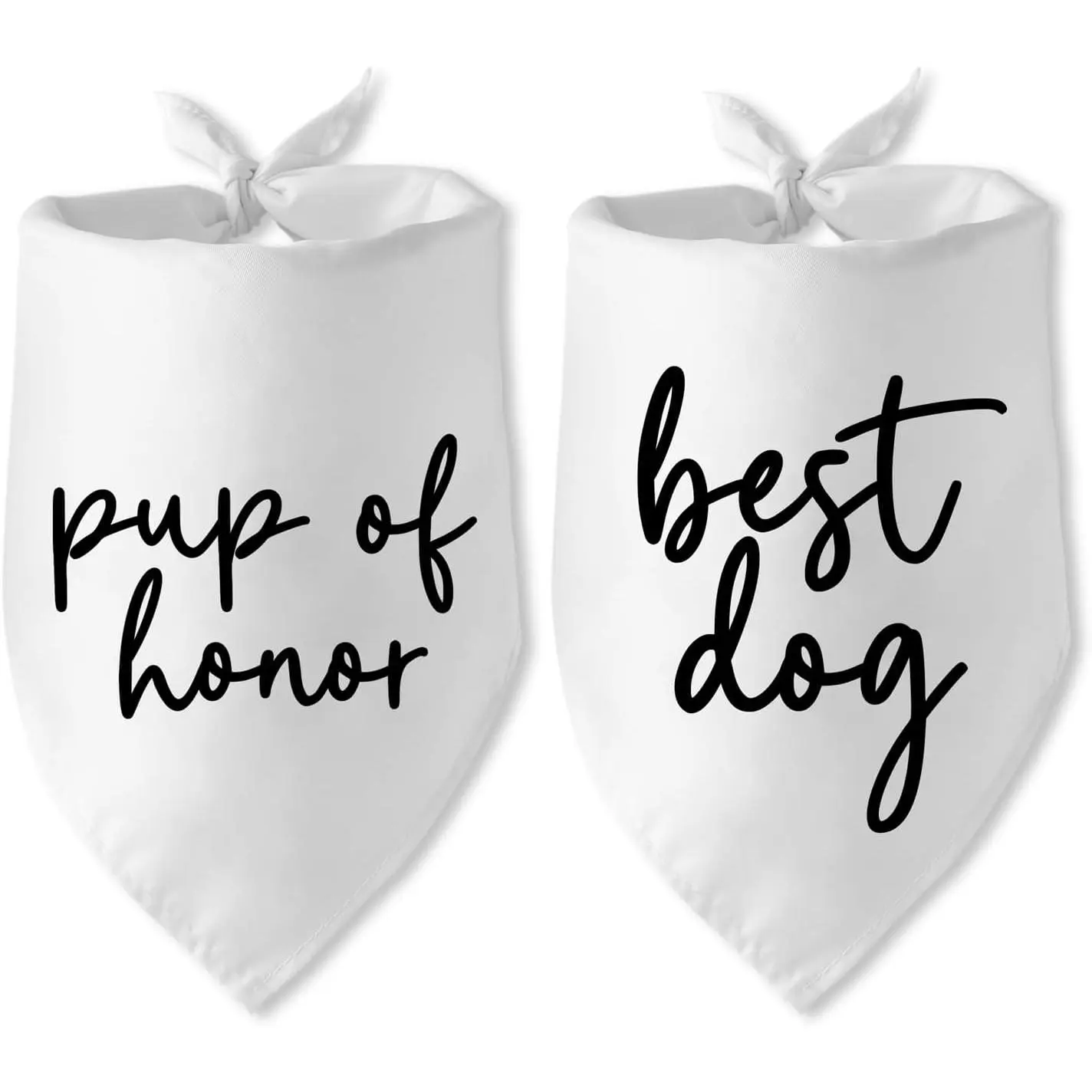 Wedding Gifts pup of Honor Best Dog Bandana Pet Scarf Wedding Photo Prop Pet Accessories for Dog Lovers Owner Gift Engagement Party Bridal Shower Decorations