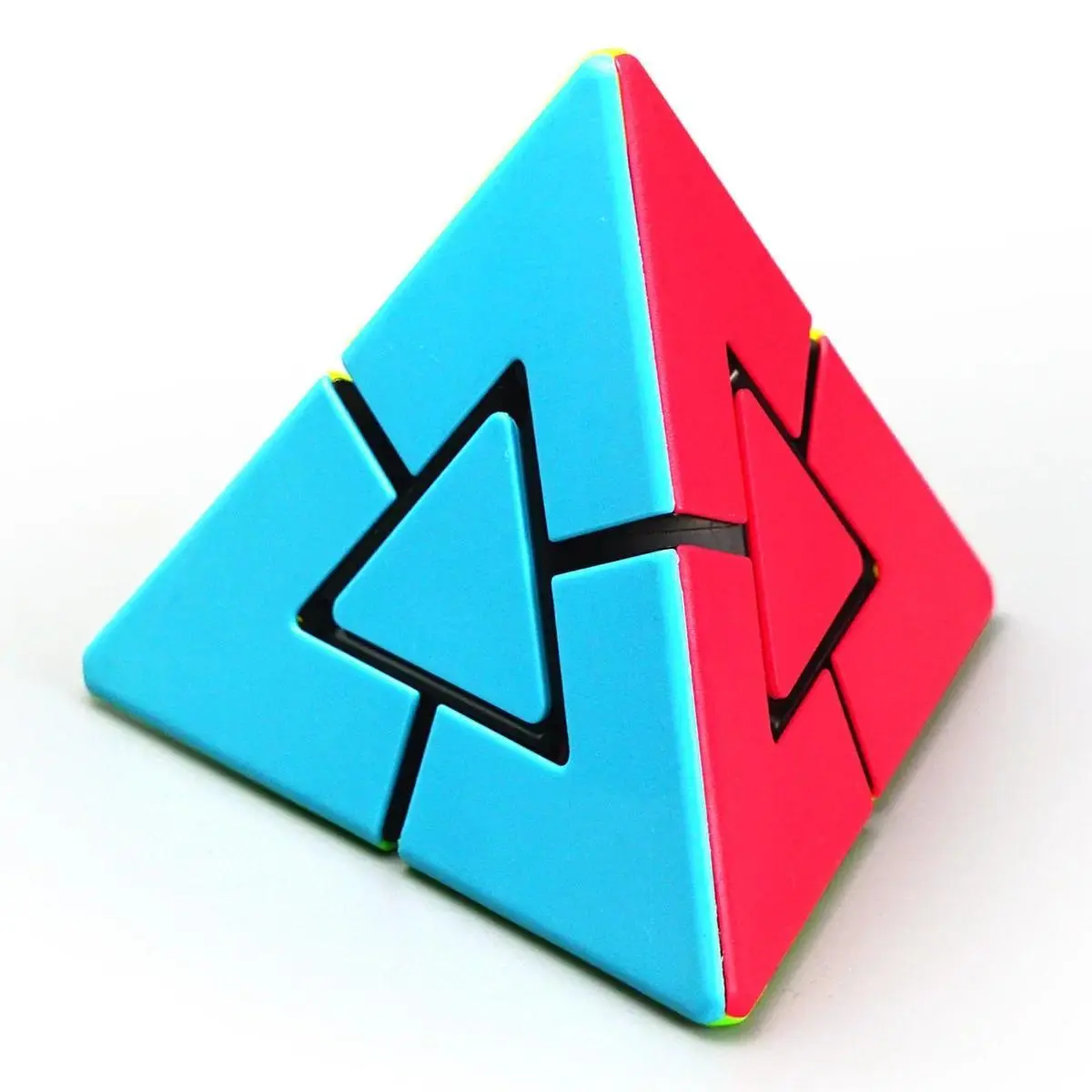 [ECube] Fanxin Duo Pyraminx Strange Shape Pyramid Magic Cube Brain Teaser Puzzle Educational Toy For Children