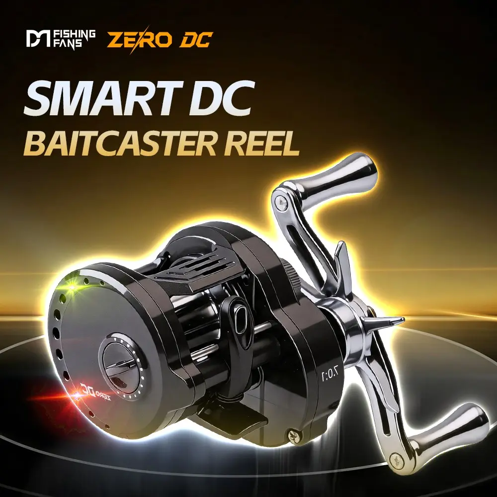 FISHINGFANS ORCA ZERO DC Baitcasting Reel Versatile Long Cast Self‑Charging Casting Sound Micro Lure Fishing Reel Baitcaster