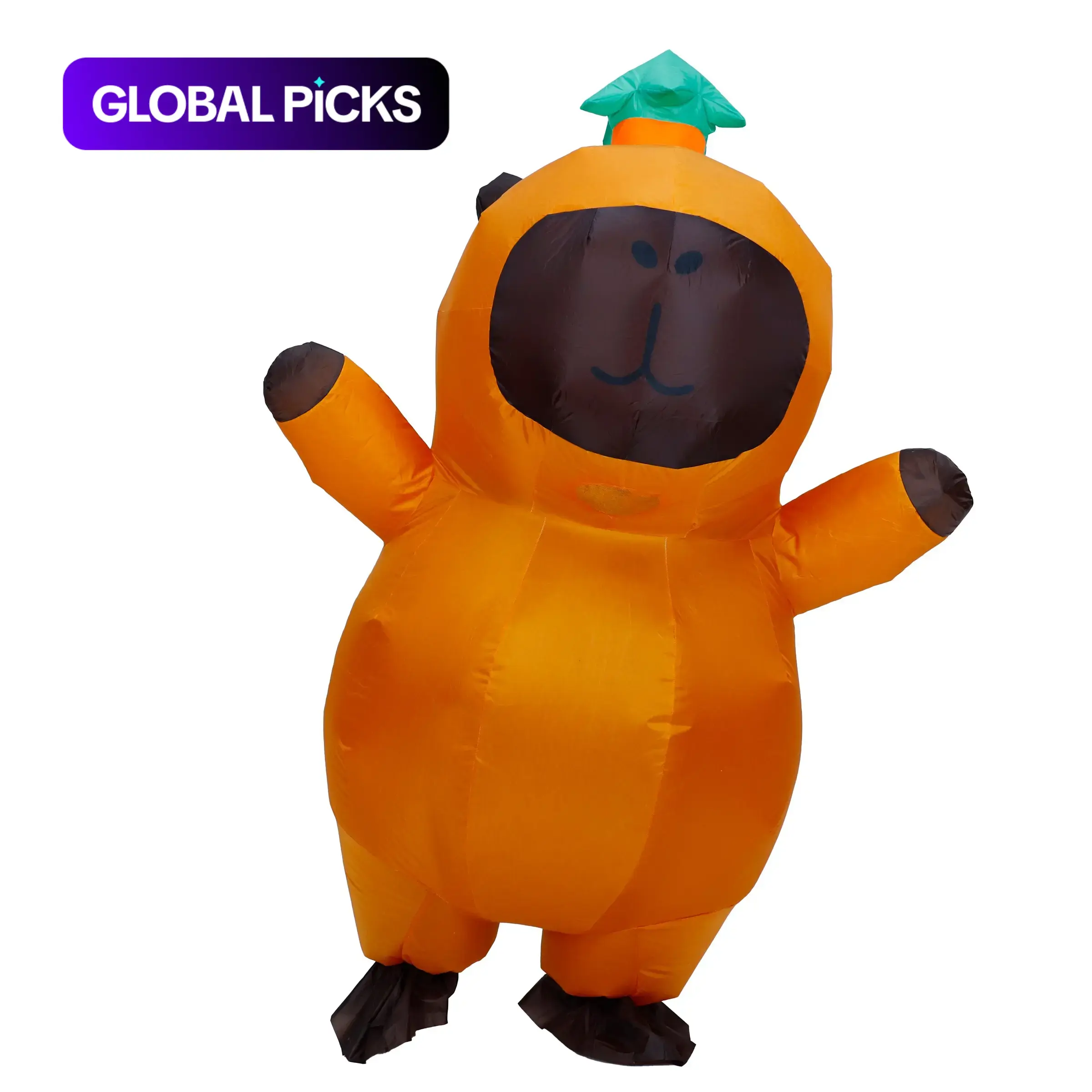 Adult Water Buffalo Inflatable Costume Outfit, Fun Humor Inflatable for Festive Party Role Play, Halloween Dress Up, Dl0100 Model #GLOBAL PICKS