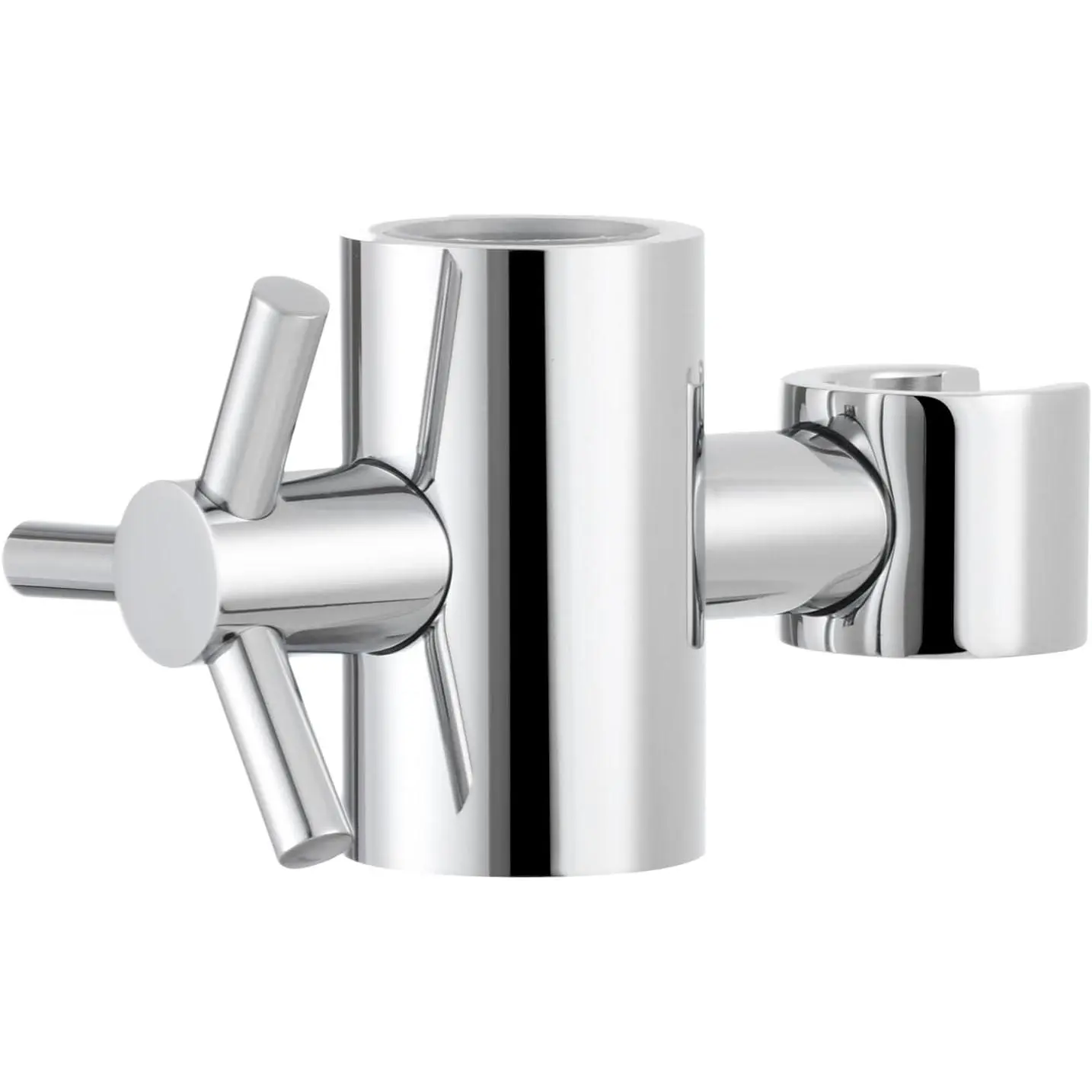 Brass Handheld Shower Bracket Adjustable Shower  Holder for Slide Bar 25mm O.D, Chrome, ST38A
