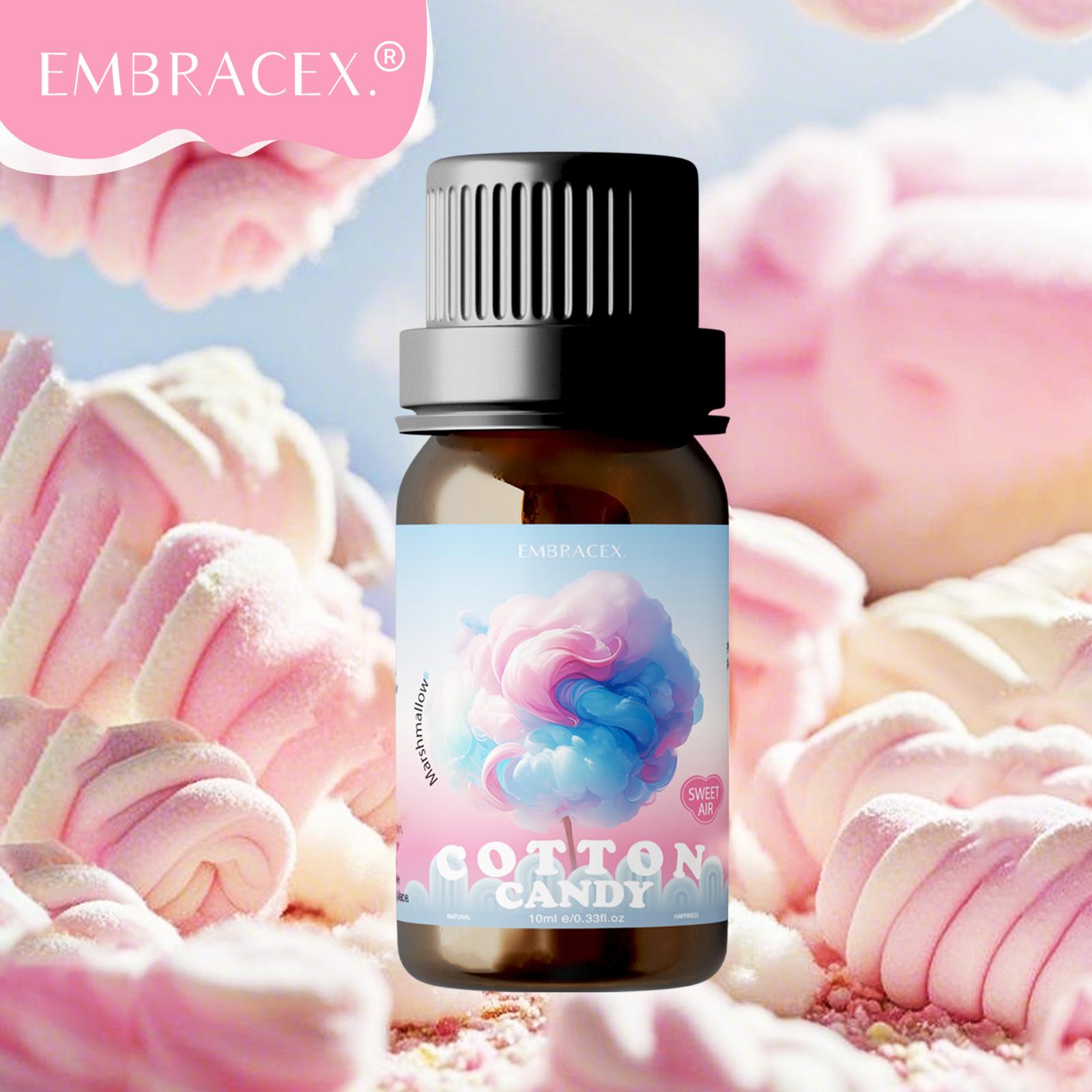 10ML Cotton Candy Aromatherapy Essential Oil, Long-Lasting Fragrance, Aromatic Scent, Alcohol-Free, Body Massage, Nail Care, Air Freshener, Gift for Family and Friends