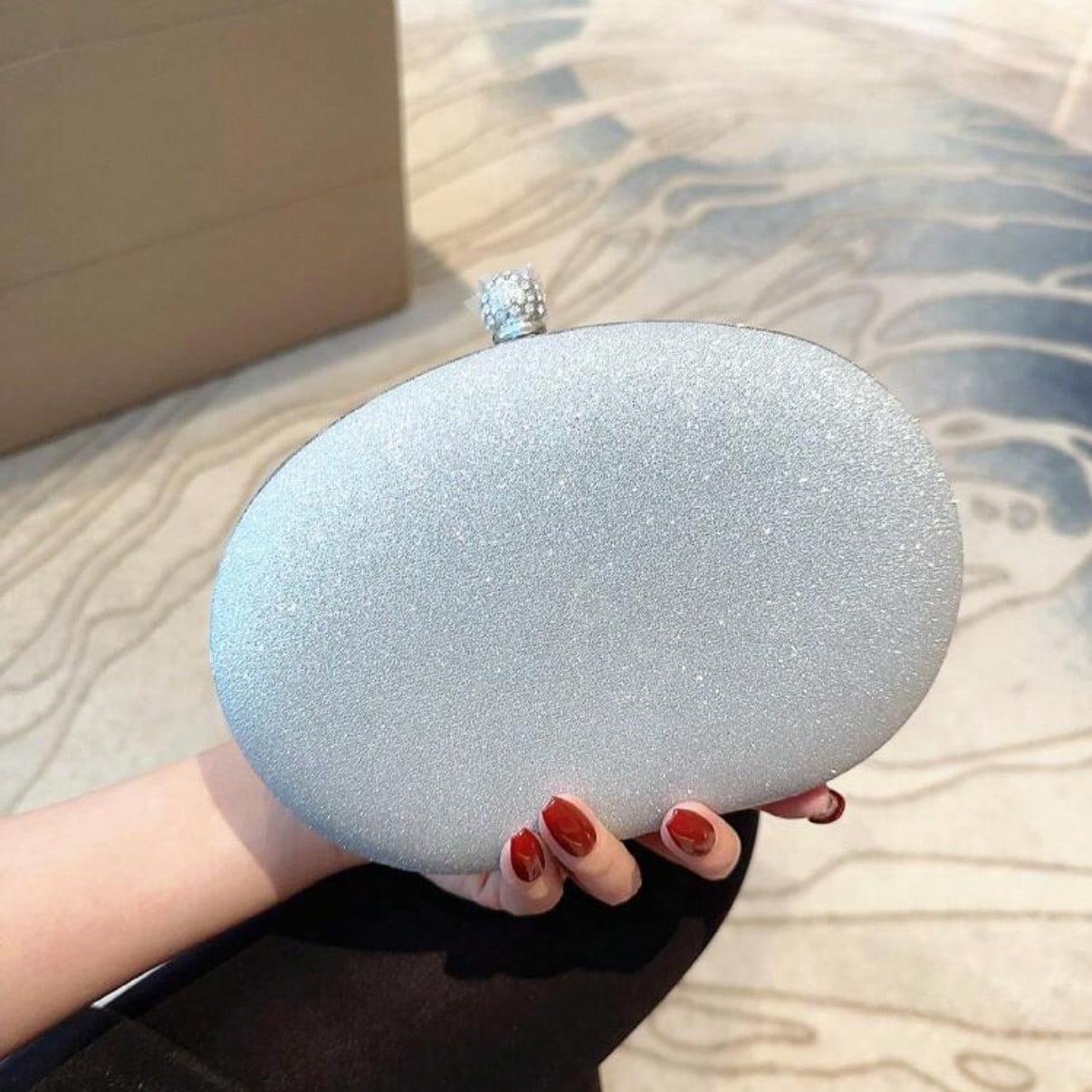 Rhinestone Decor Purses for 2026, Inspired Bride Clutch Handbag Bucket Bag Mini Bag Faux Evening Bag Dinner Bag Glamorous Crossbody Bags Shoulder Bag for Woman Perfect for Party, Dinner, Christmas